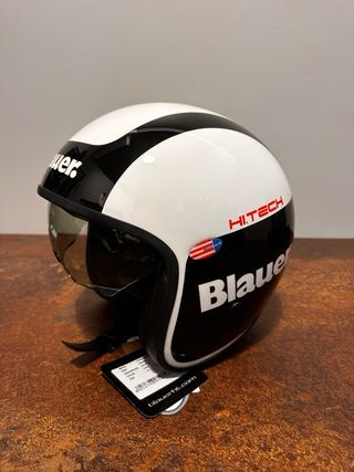 Casco Blauer Pilot Hitech Bianco Nero