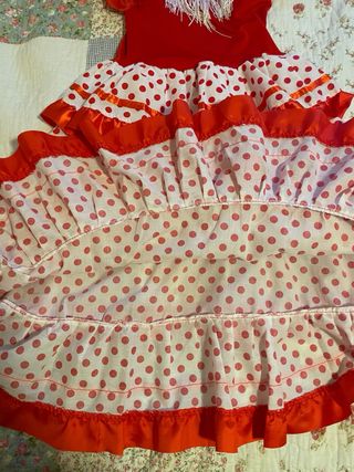 Vestido Flamenco Niña Talla 7-8