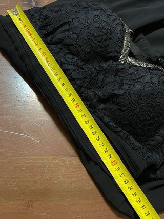 Abito da sera elegante nero con argento