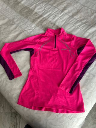 Camiseta técnica Asics mujer rosa/morado