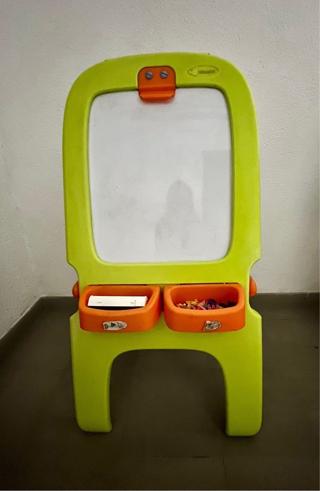 Pizarra doble Imaginarium plegable azul y naranja