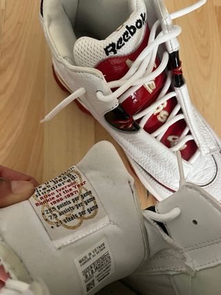 Zapatillas Reebok Iverson Blancas y Rojas