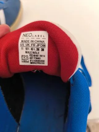 Zapatillas Adidas Azul y Blanco
