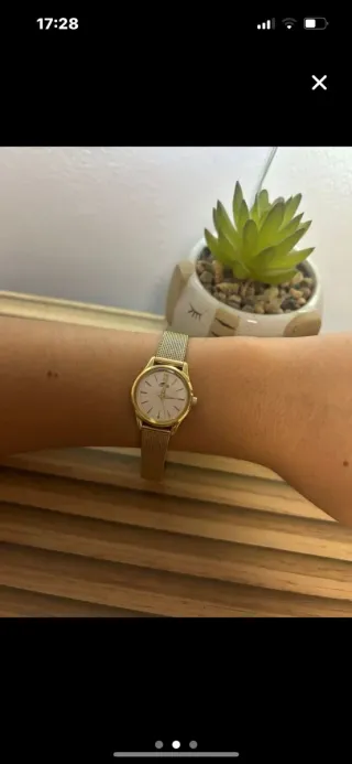Reloj Lotus Mujer Dorado y Blanco