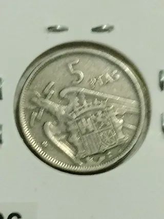 5 Pesetas 1957 Estrella 60