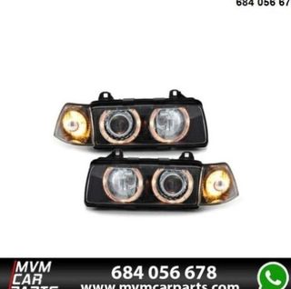 Faros delanteros para BMW Serie 3 E36 Sedán Black