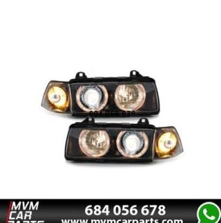 Faros delanteros para BMW Serie 3 E36 Sedán Black