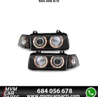 Faros delanteros para BMW Serie 3 E36 Sedán Black