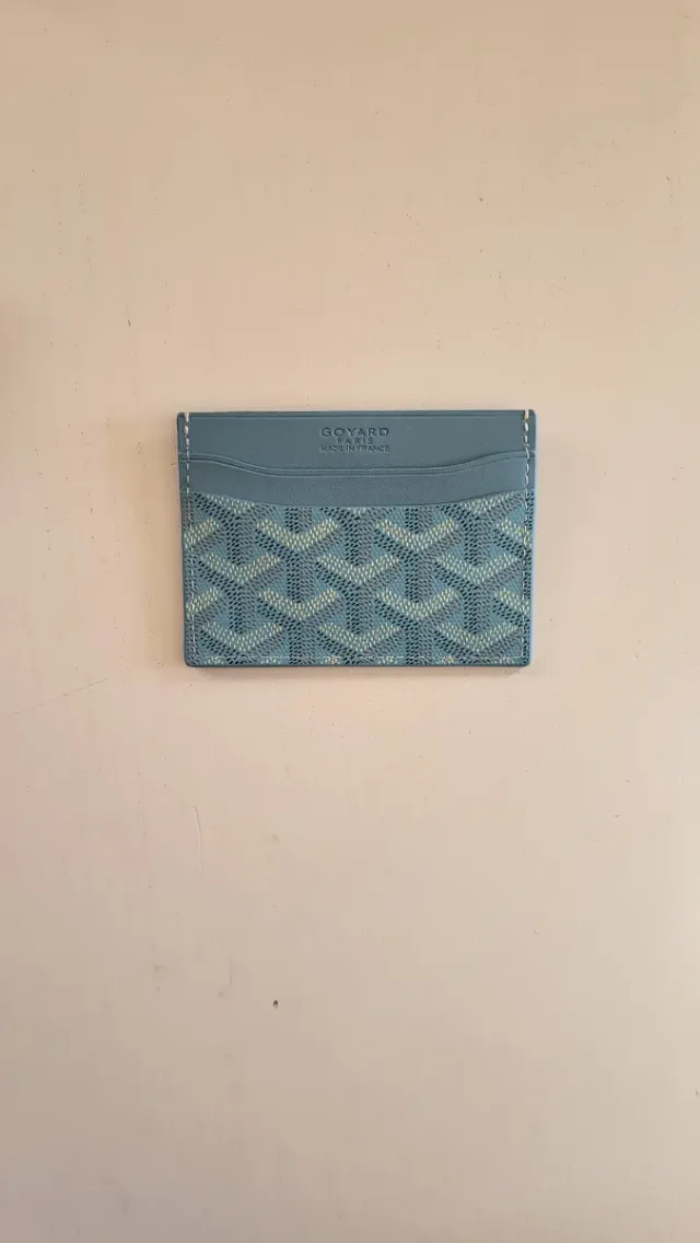 Billetera Goyard Azul y Blanca