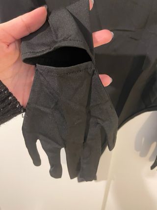 Body manga larga con guantes
