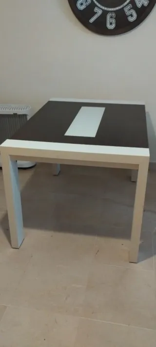 Pack Mesa de salón moderna madera y cristal