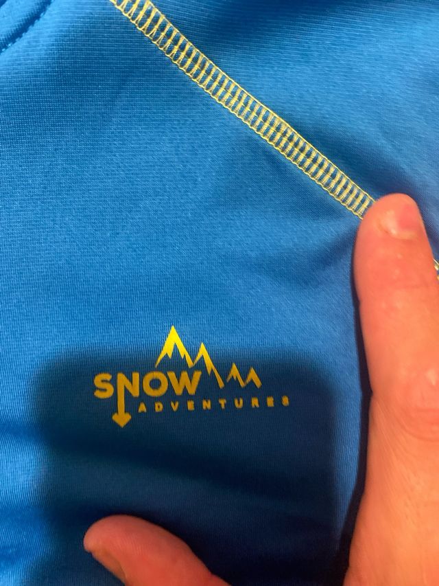 Jersey Snow Peak azul para frío