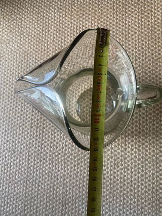 Jarro de vidro soprado vintage