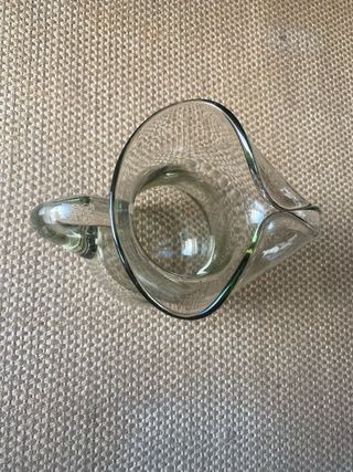 Jarro de vidro soprado vintage