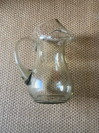 Jarro de vidro soprado vintage