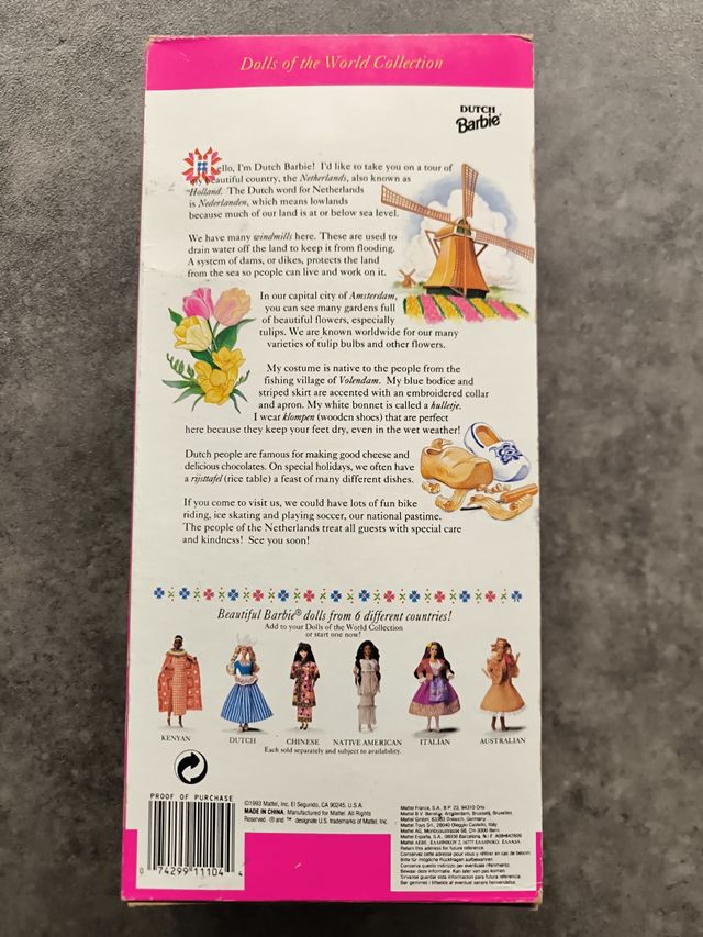 Barbie Dutch Dolls of the World Collection Vintage