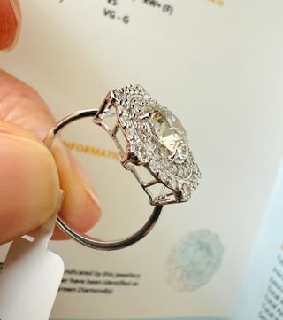 Anillo Oro 14K Diamantes 2.73 ct + HRD Certificado