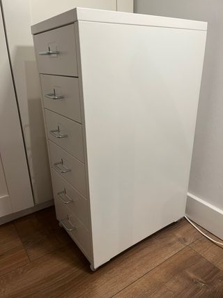 Cajonera HELMER blanca metálica