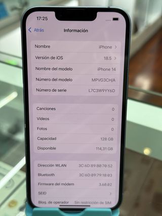 iPhone 14 128GB Azul