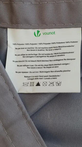 Vela de sombra gris. Carpa, toldo, vela 3×2 mts.