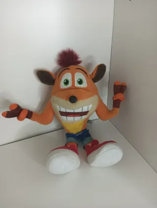 Mando PS4 Naranja + Peluche Crash Bandicoot