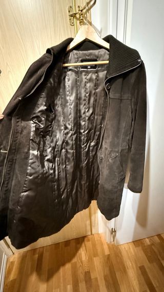 Chaqueta de ante marrón