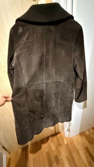 Chaqueta de ante marrón