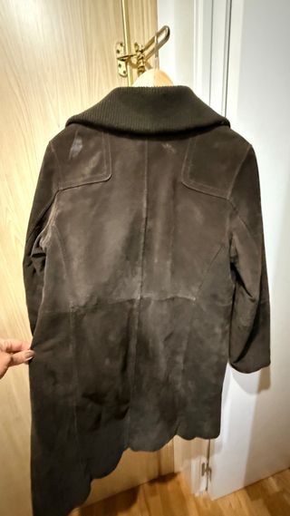 Chaqueta de ante marrón