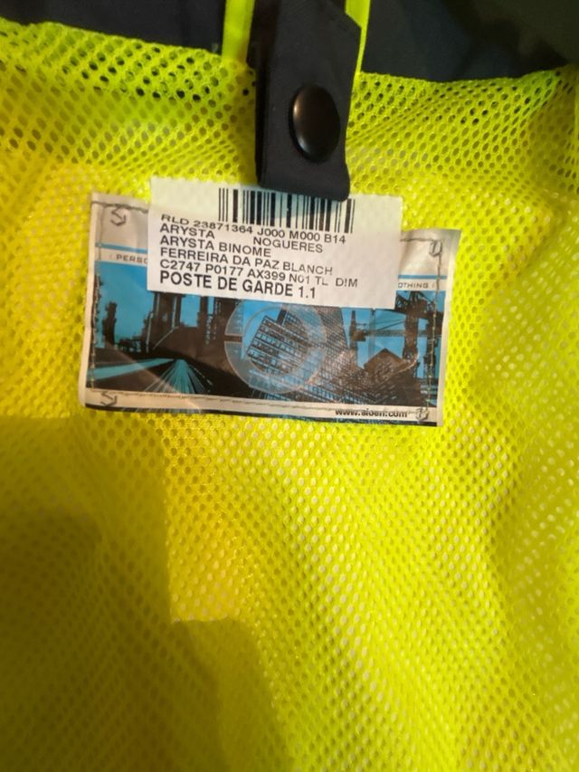 Chaqueta de trabajo reflectante nueva