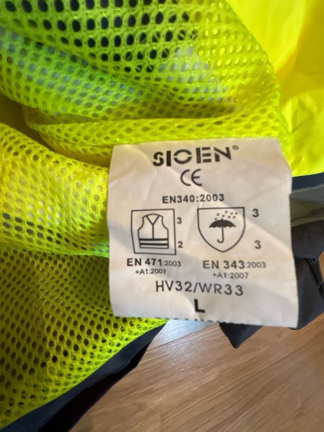 Chaqueta de trabajo reflectante nueva