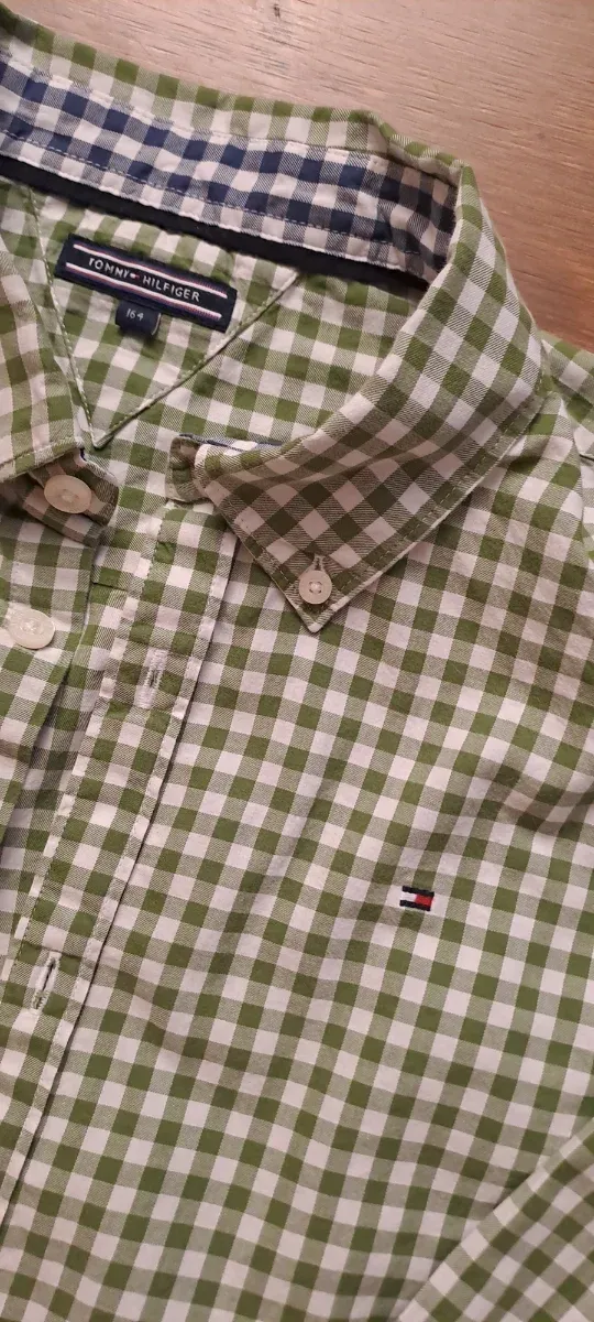 Camisa Tommy Hilfiger niño cuadros verde