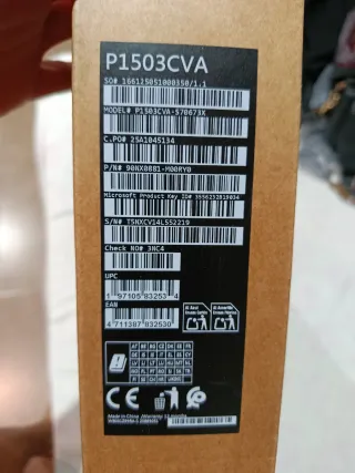 Portátil ASUS ExpertBook P1503CVA 15.6″ Intel Core