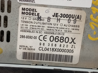SISTEMA AUDIO / RADIO CD PEUGEOT 607 (S1)(12.2000