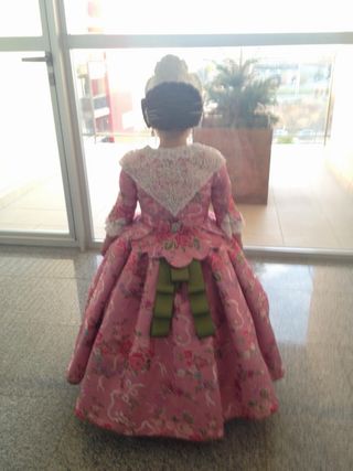 Traje de Fallera Niña Rosa