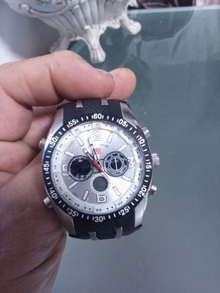 Reloj U.S. Polo Assn. Negro y Plateado