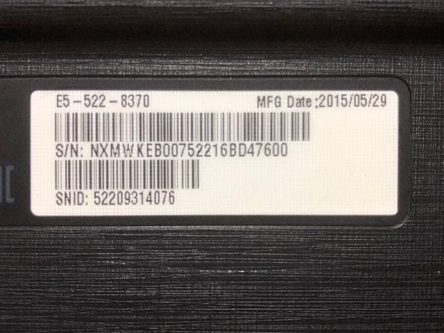 Portátil Acer Aspire E5-522 para piezas