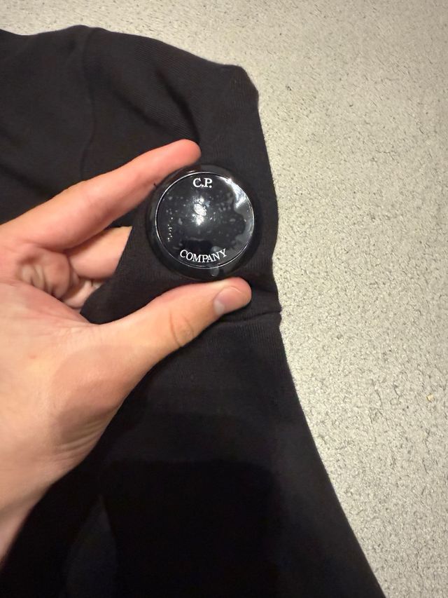 Sudadera C.P. Company Negra con Capucha