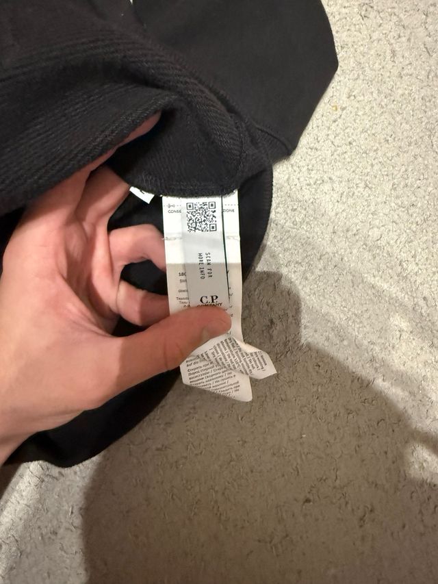 Sudadera C.P. Company Negra con Capucha