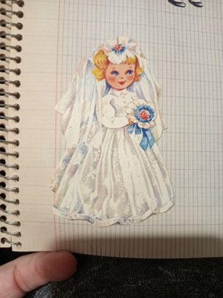 Cromos antiguos de muñecas