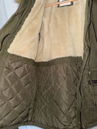Parka verde mujer