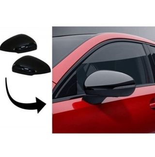 Carcasas de espejo retrovisor en Negro Brillo para