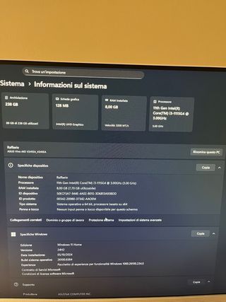 ASUS Vivo AIO V241EA PC All-In-One Intel i3
