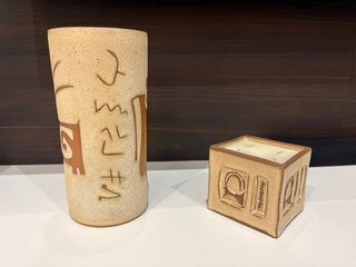 Vaso Giordano Autentico +Candela realizzati a mano