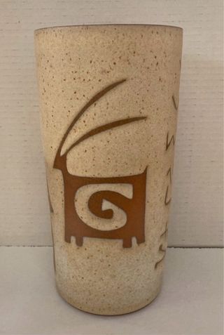 Vaso Giordano Autentico +Candela realizzati a mano
