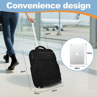 Mochila Hivexagon con ruedas y candado