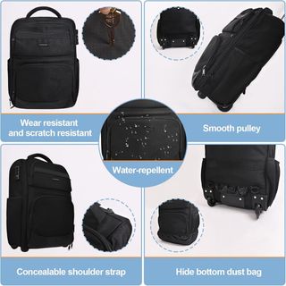 Mochila Hivexagon con ruedas y candado