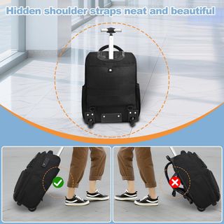 Mochila Hivexagon con ruedas y candado