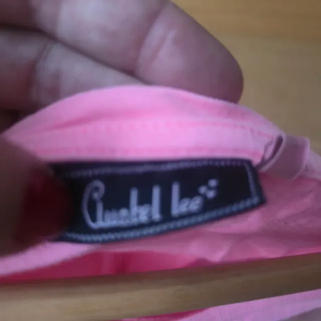 Vestido Anabel Lee rosa eléctrico largo