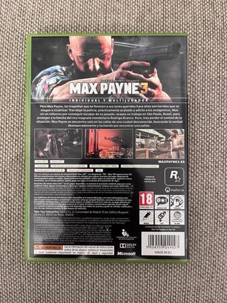 Max Payne 3 Xbox 360 PAL/ESP