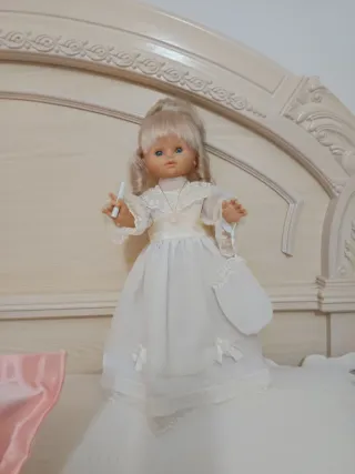 Muñeca de Comunión Vestido Blanco